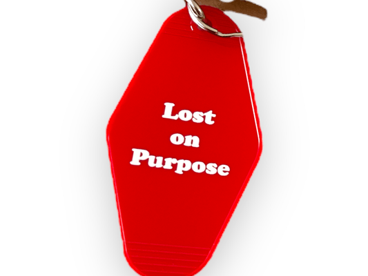 “Lost on Purpose” Keychain (exclusive) - Wander Together Outfitters