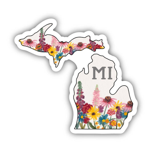 Michigan (Painterly Pattern) Sticker - Wander Together Outfitters