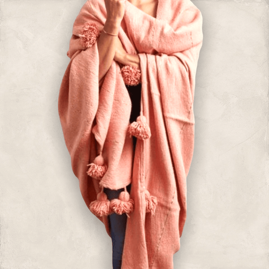 Moroccan Tasseled Blankets (various colors) (CLEARANCE) - Wander Together Outfitters