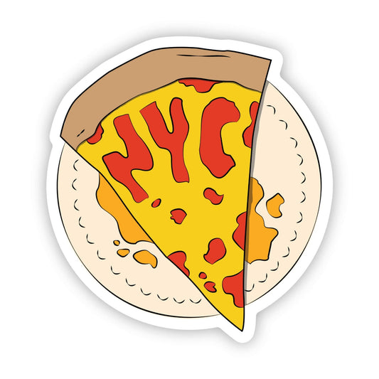 "NYC" Pizza Sticker - Wander Together Outfitters