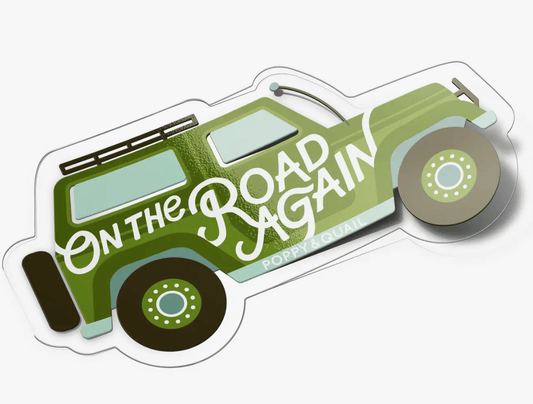 "On The Road Again" Jeep Sticker Decal - Wander Together Outfitters