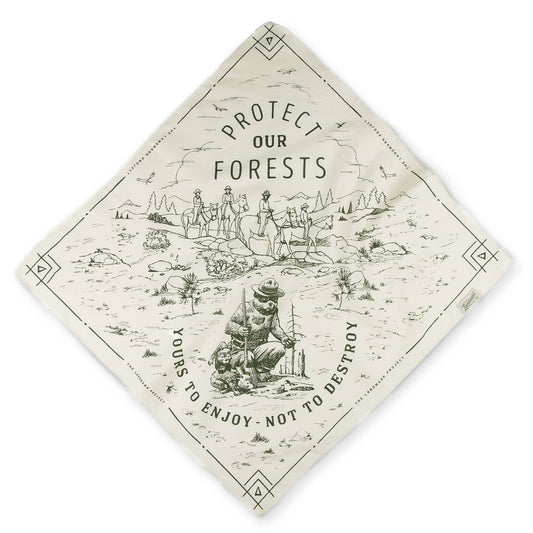"Protect Our Forests" Smokey Bear Bandana - Wander Together Outfitters