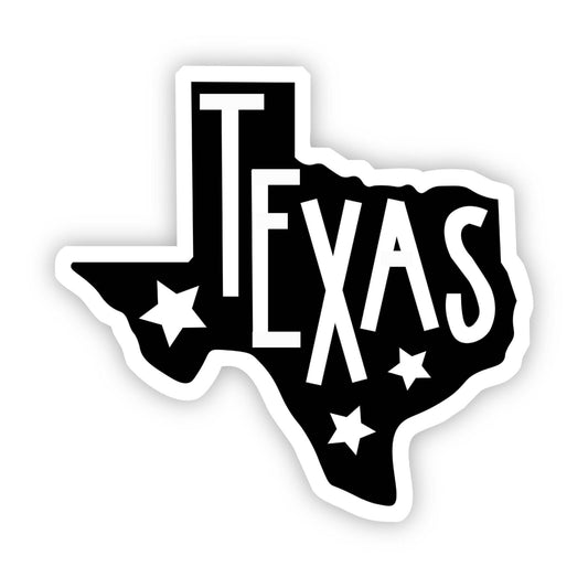 Texas (With Stars) Sticker - Wander Together Outfitters