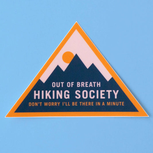 "The Out Of Breath Hiking Society" Sticker - Wander Together Outfitters