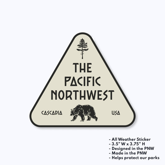 "The Pacific Northwest Cascadia" Sticker - Wander Together Outfitters