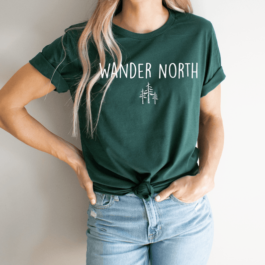 "Wander North" Pines Unisex Tee - Wander Together Outfitters