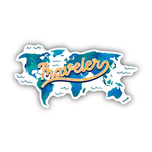 World Traveler Sticker - Wander Together Outfitters