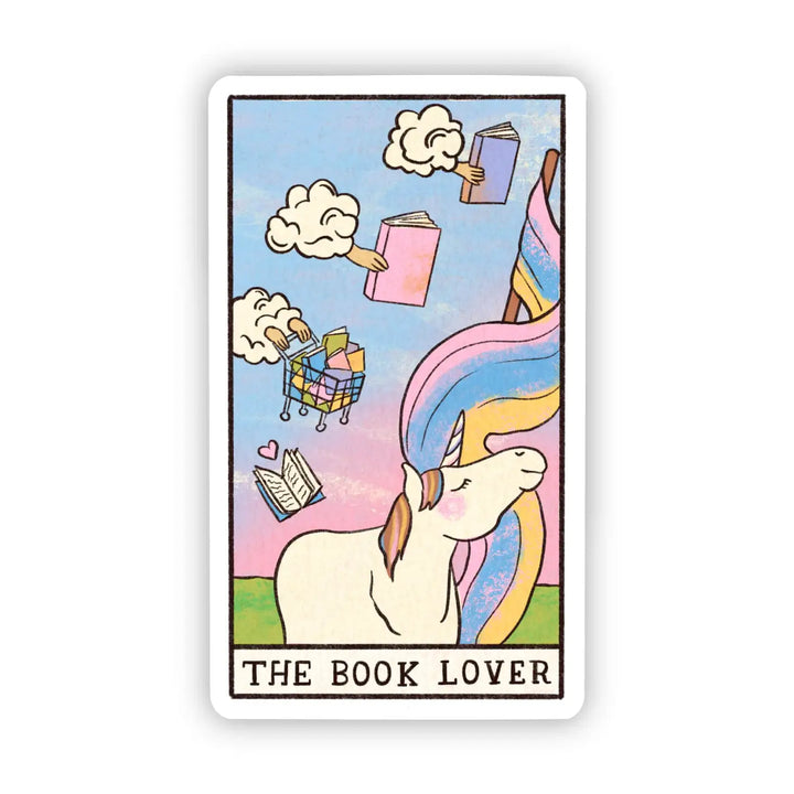 The Book Lover Tarot Card Sticker