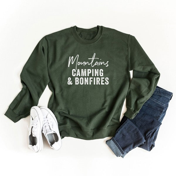 "Mountains Camping and Bonfires" Unisex Sweatshirt