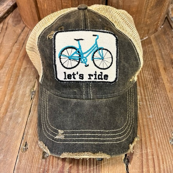 "Let's Ride" Bicycle Cap