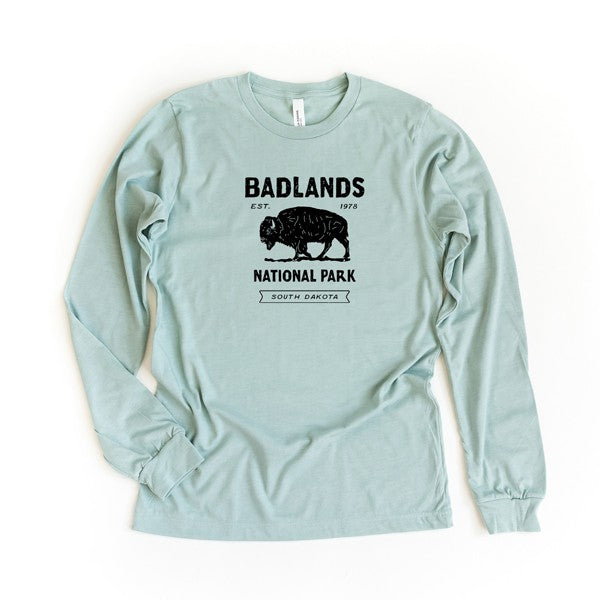 "Badlands National Park" Vintage Long Sleeve Tee