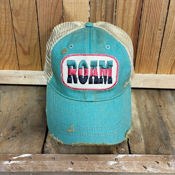 "Roam" Distressed Vintage Unisex Cap