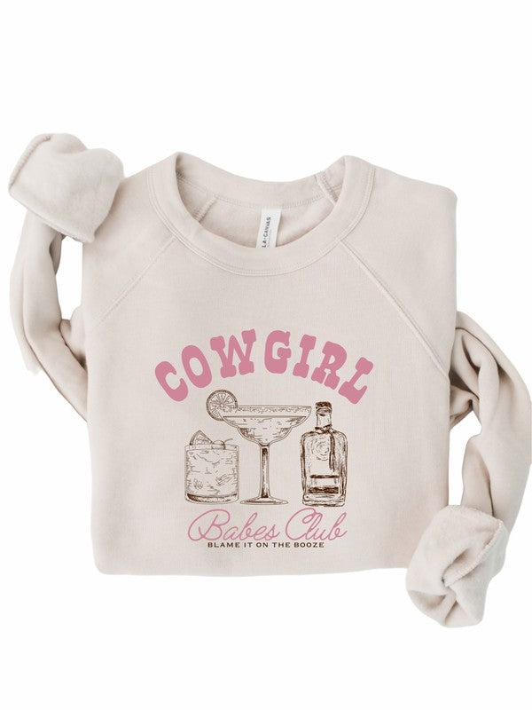 Cowgirls Babe Club Premium Graphic Sweatshirt