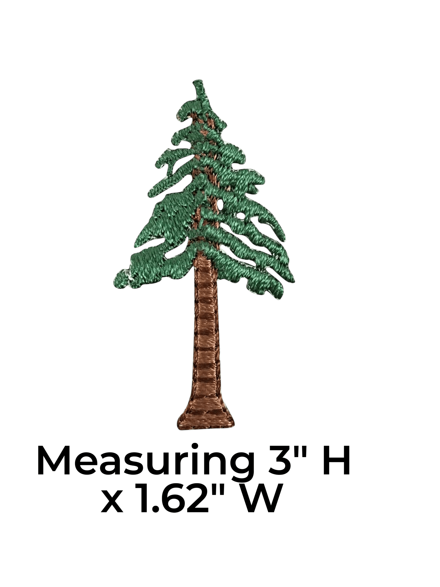 3" Natural Pine Tree - Forest, Nature Iron On Patch - Wander Together Outfitters