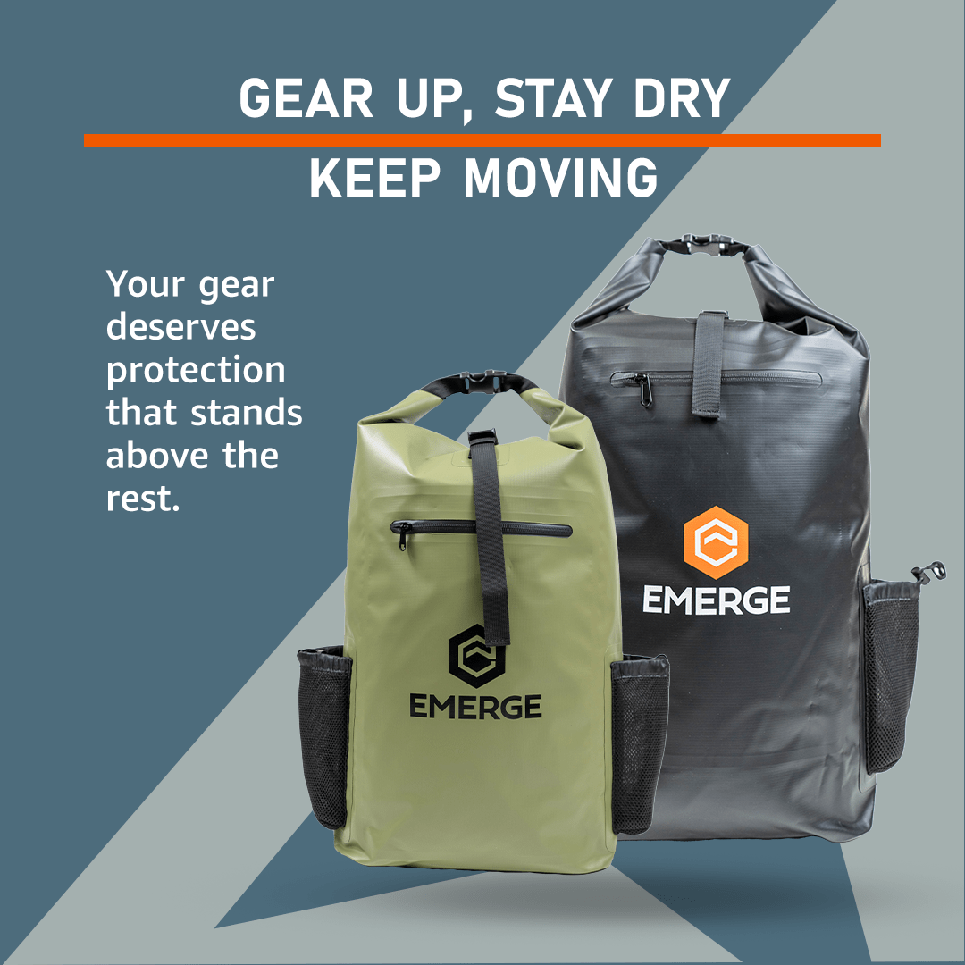 30L Heavy Duty Dry Bag w/ Straps - Olive - Wander Together Outfitters