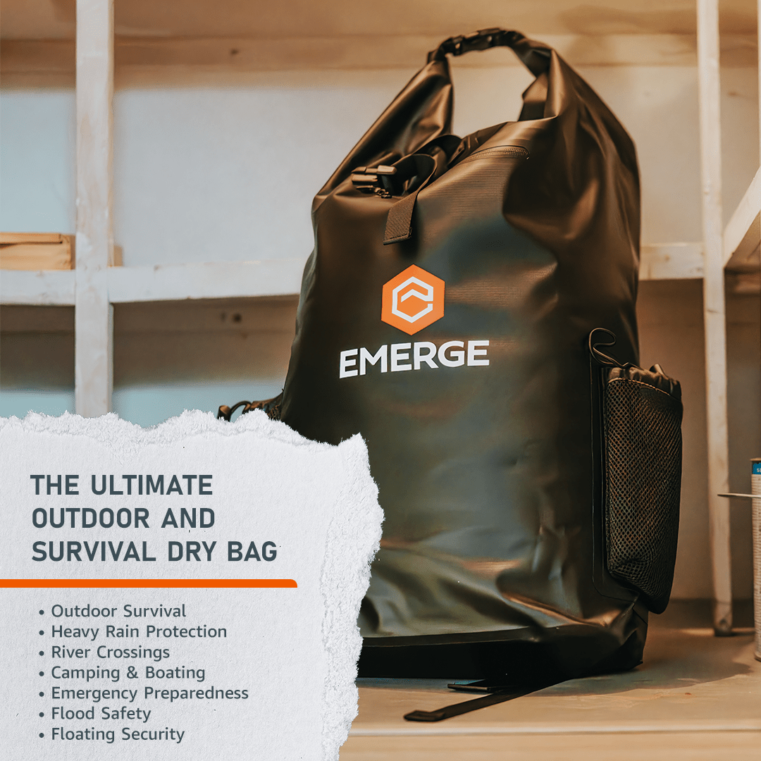 30L Heavy Duty Dry Bag w/ Straps - Olive - Wander Together Outfitters
