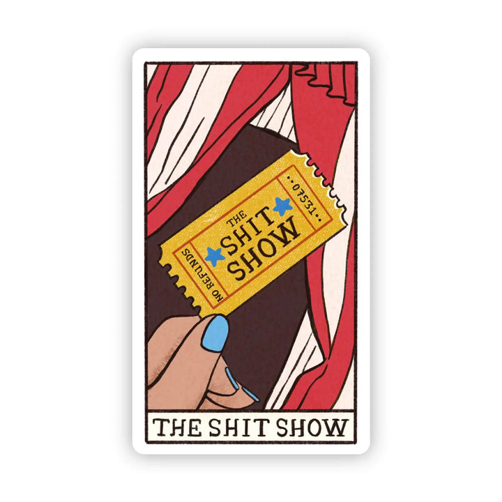 The Shit Show Tarot Card Sticker