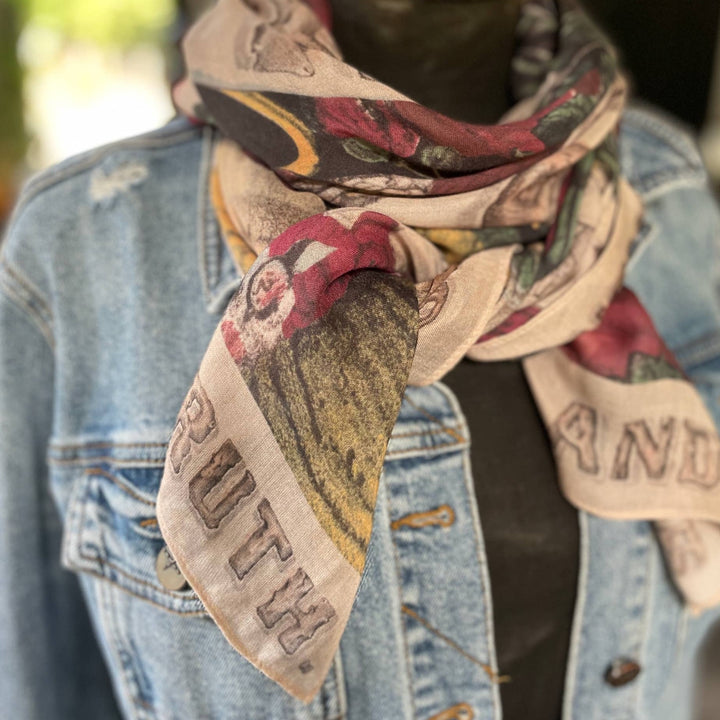 "Friendship Love And Truth" Bohemian Bamboo Scarf