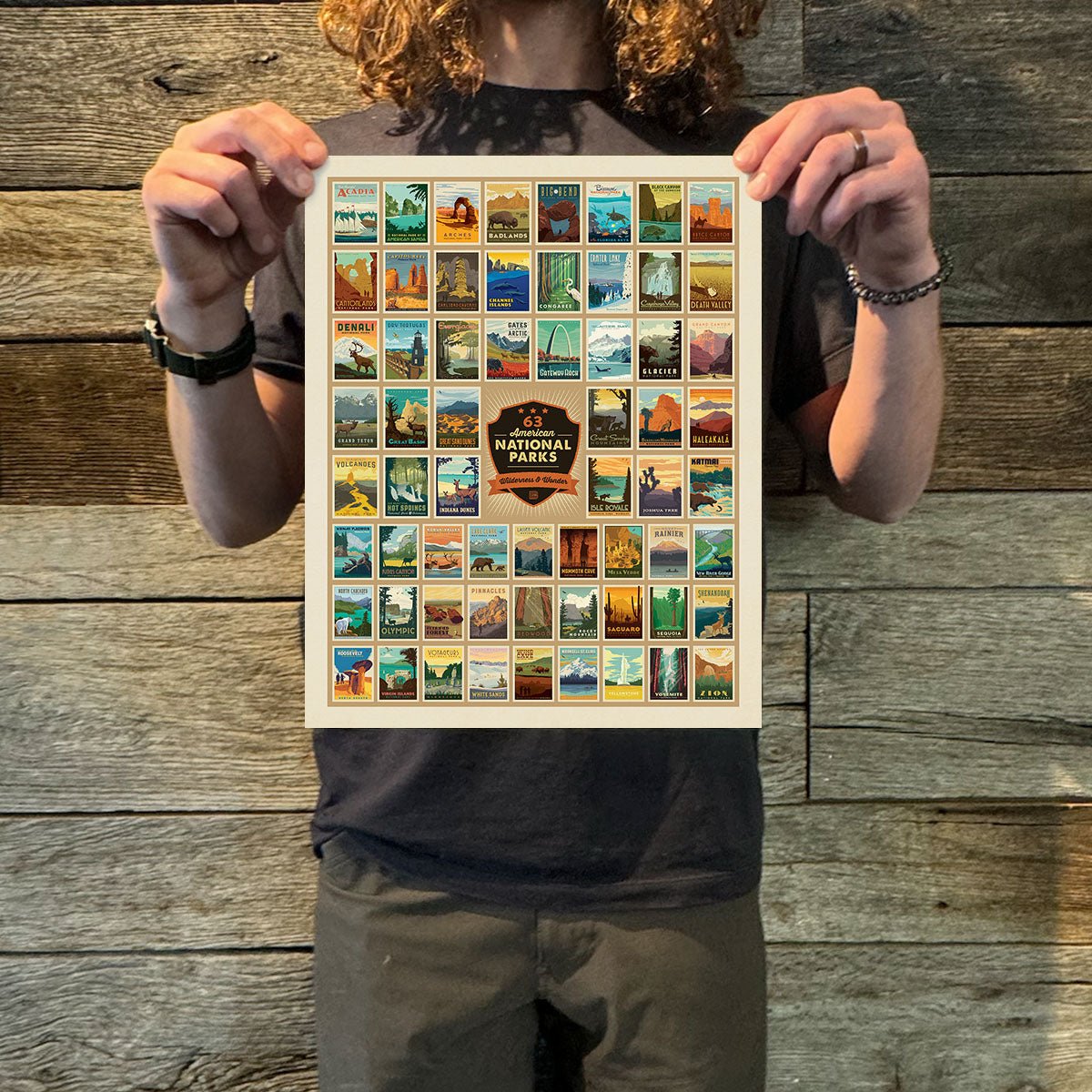 63 National Parks Multi - Image Print Art Print - Wander Together Outfitters