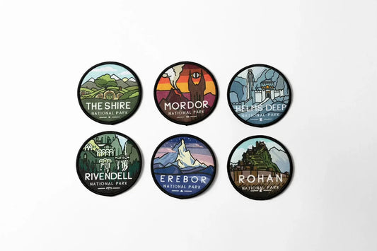 The Shire National Park and Other Middle Earth National Parks, 6 Patch Collection