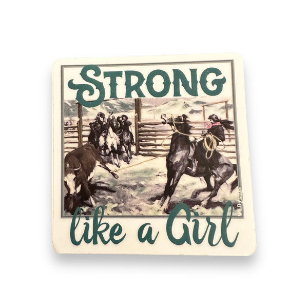 “Strong Like A Girl” Vinyl Sticker
