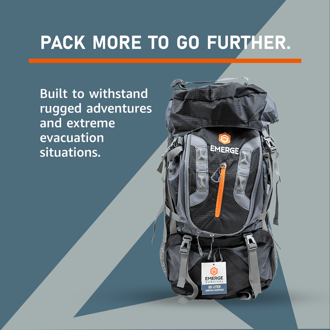 80L Survival Backpack - The Ranger - Wander Together Outfitters