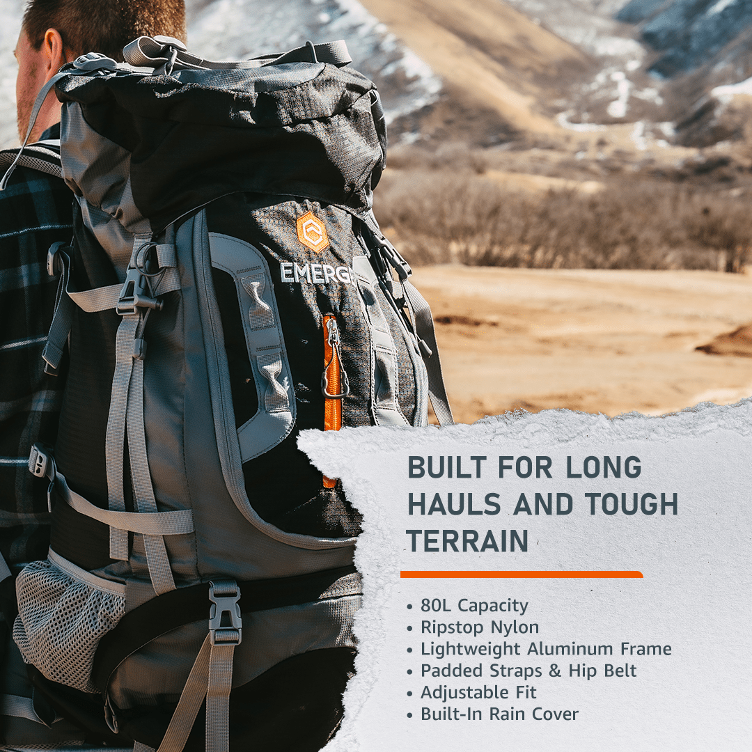 80L Survival Backpack - The Ranger - Wander Together Outfitters