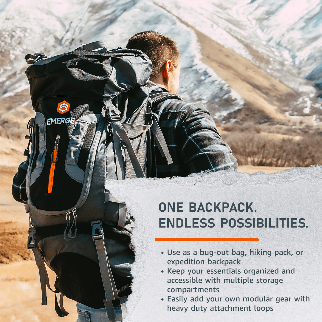 80L Survival Backpack - The Ranger - Wander Together Outfitters