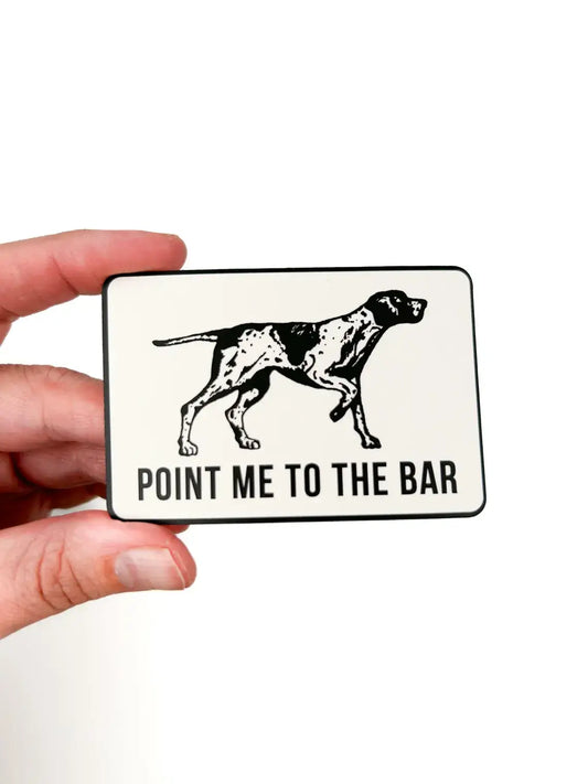 Point Me To The Bar Sticker Vinyl Decal