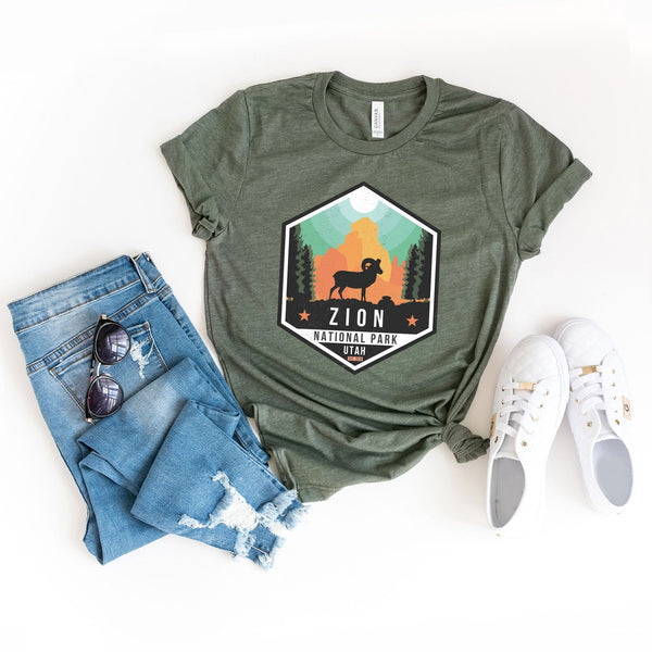 Zion National Park Badge T-shirt