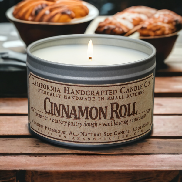 "Cinnamon Roll" All Natural Soy Candles