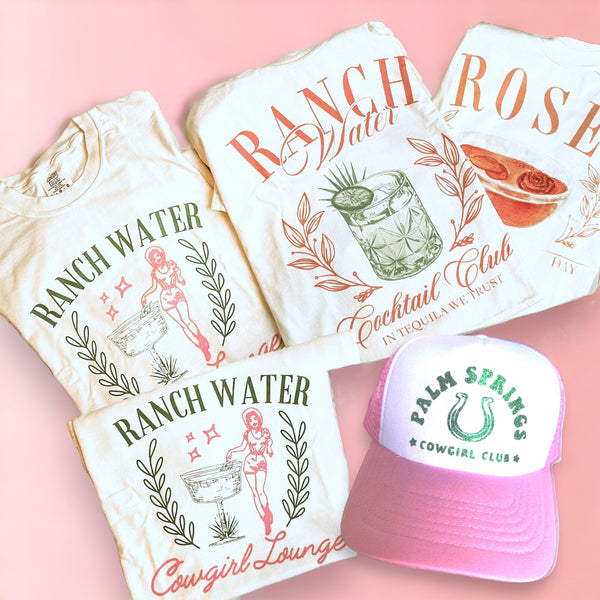 “Ranch Water Cowgirl Lounge” T-Shirt