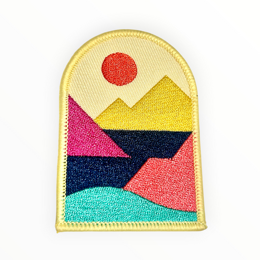 Mountain Arch Iron On Patch