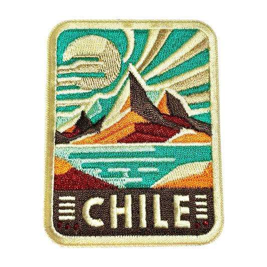 Chile Landscape Iron On Patch