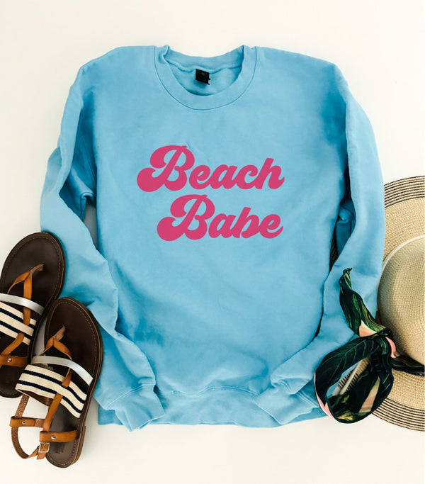 “Beach Babe” Fleece Sweatshirt
