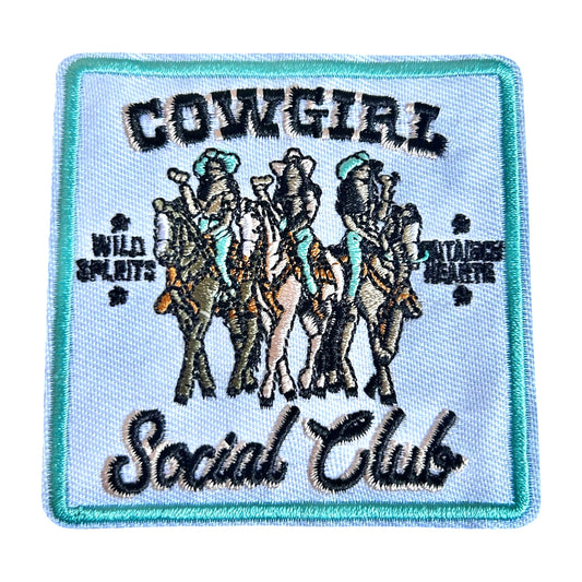 Cowgirl Social Club Iron On Patch
