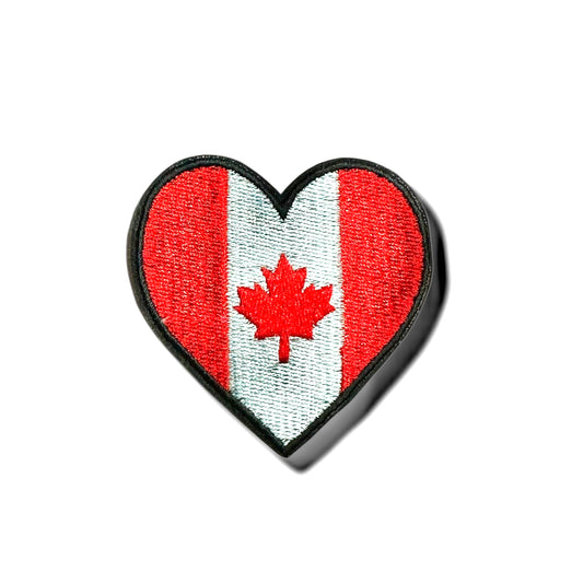 Canada Heart Shaped Sew On Patch