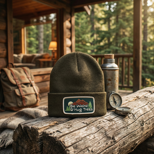 "Be Weird & Hug Trees" Core Acrylic Beanie