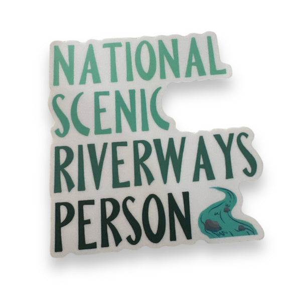 “National Scenic Riverway Person” Vinyl Sticker
