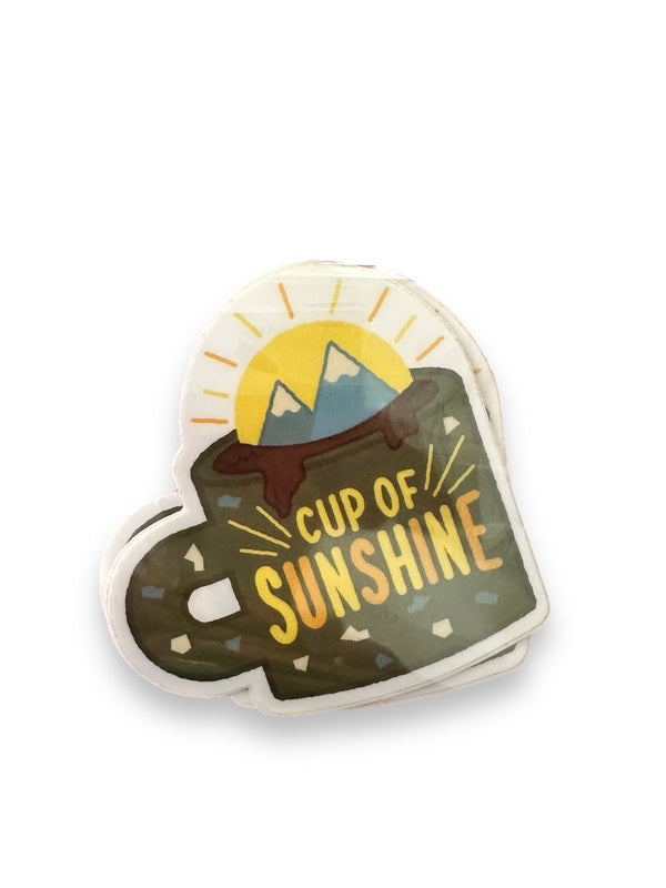 “Cup of Sunshine” Vinyl Sticker