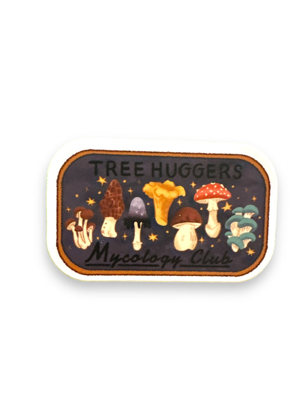 Tree Huggers (forest mushrooms) Mycology Vinyl Decal