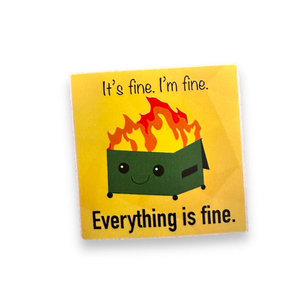 Dumpster Fire Vinyl Sticker