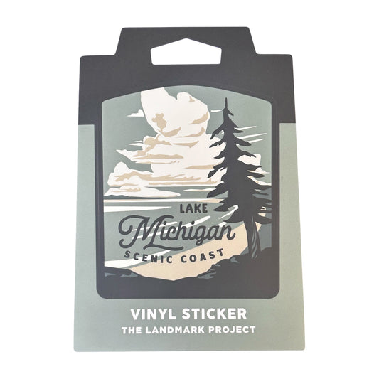 Lake Michigan Scenic Coast Vinyl Sticker