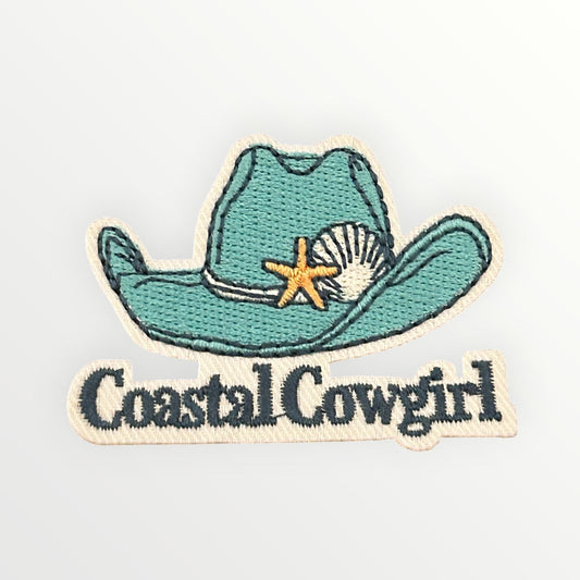 Coastal Cowgirl Hat Iron On Patch
