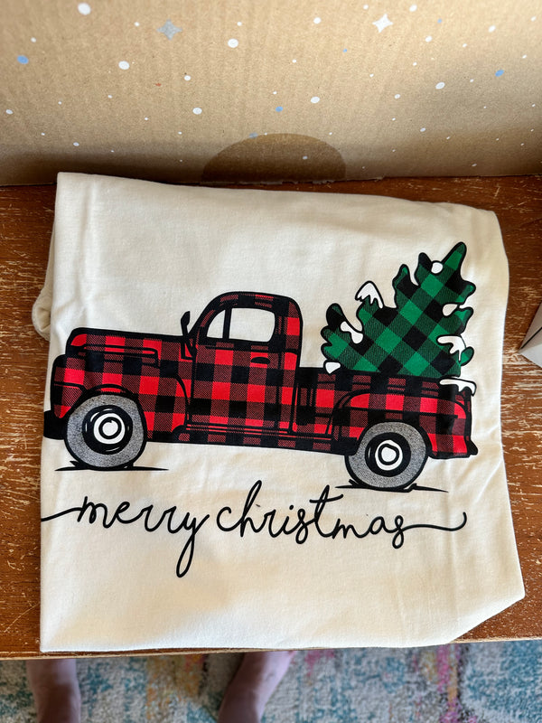 "Merry Christmas" Truck T Shirt