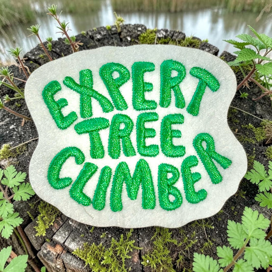 “Expert Tree Climber” Iron On Patch