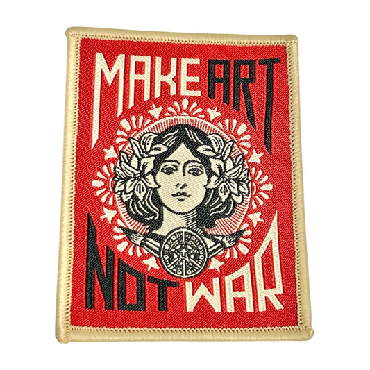 “Make Art Not War” Iron On Patch