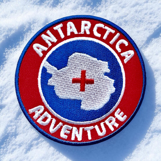 Antartica Adventure Round Iron On Patch