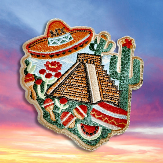 Iconic Mexico Travel Iron On Patch