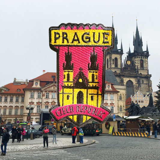 Prague Iron On Travel Patch
